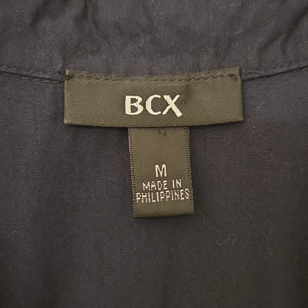 BCX Navy Sleeveless Button Up Dress with Belt Size M - Picture 4 of 10